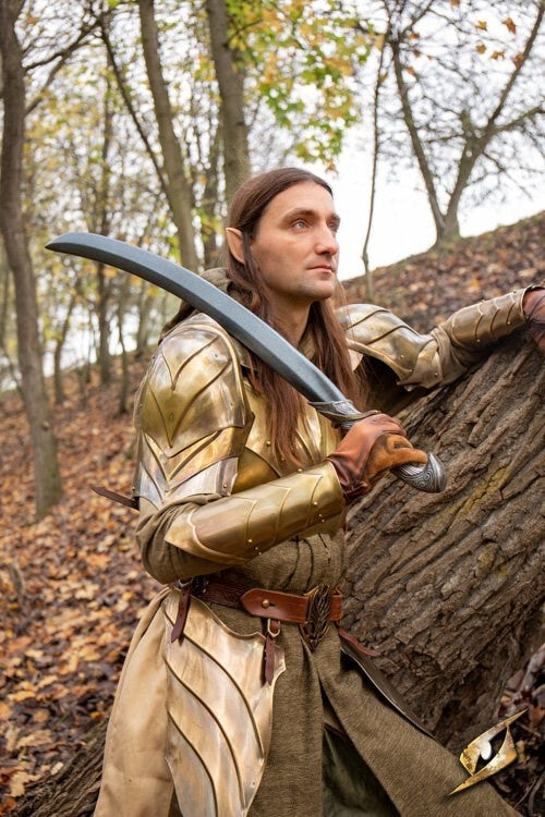 Curved LARP elven sword, 105 cm
