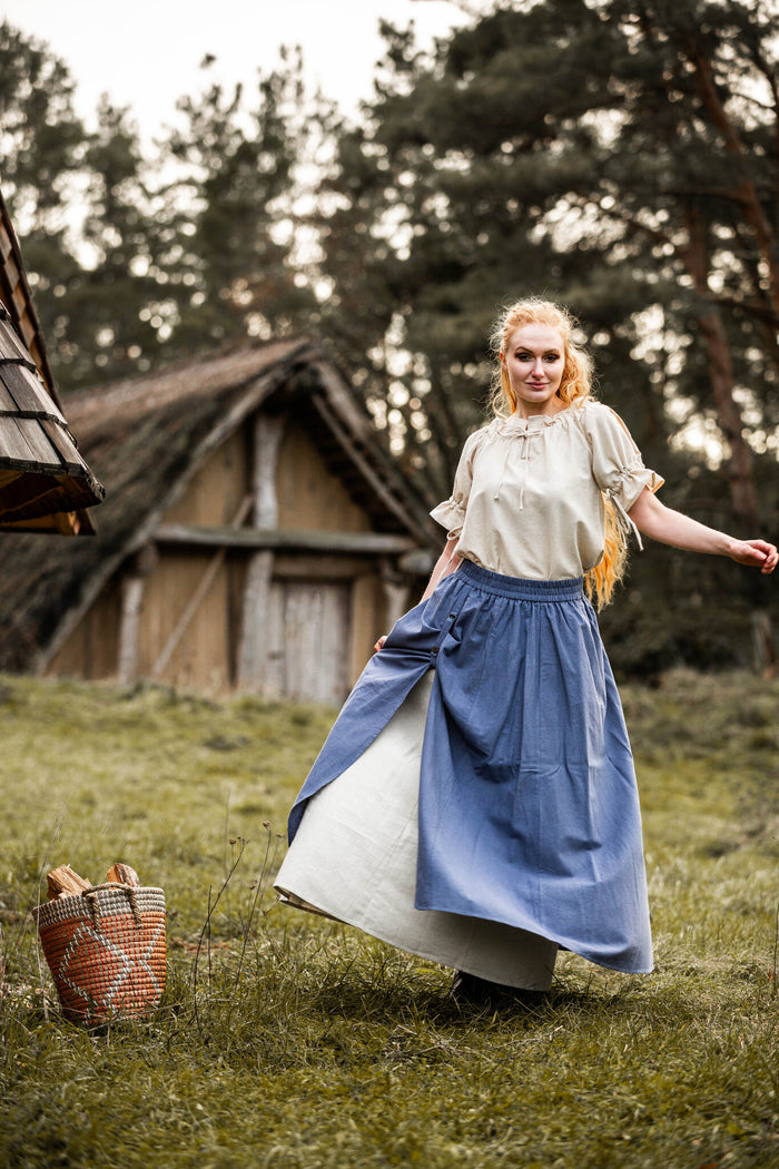 Medieval skirt Elise, blue