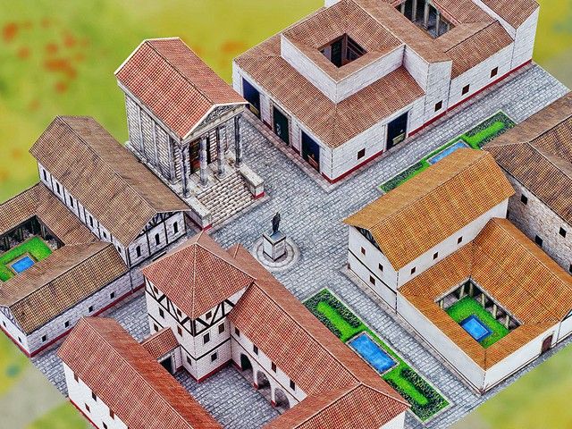 Model building kit Roman city