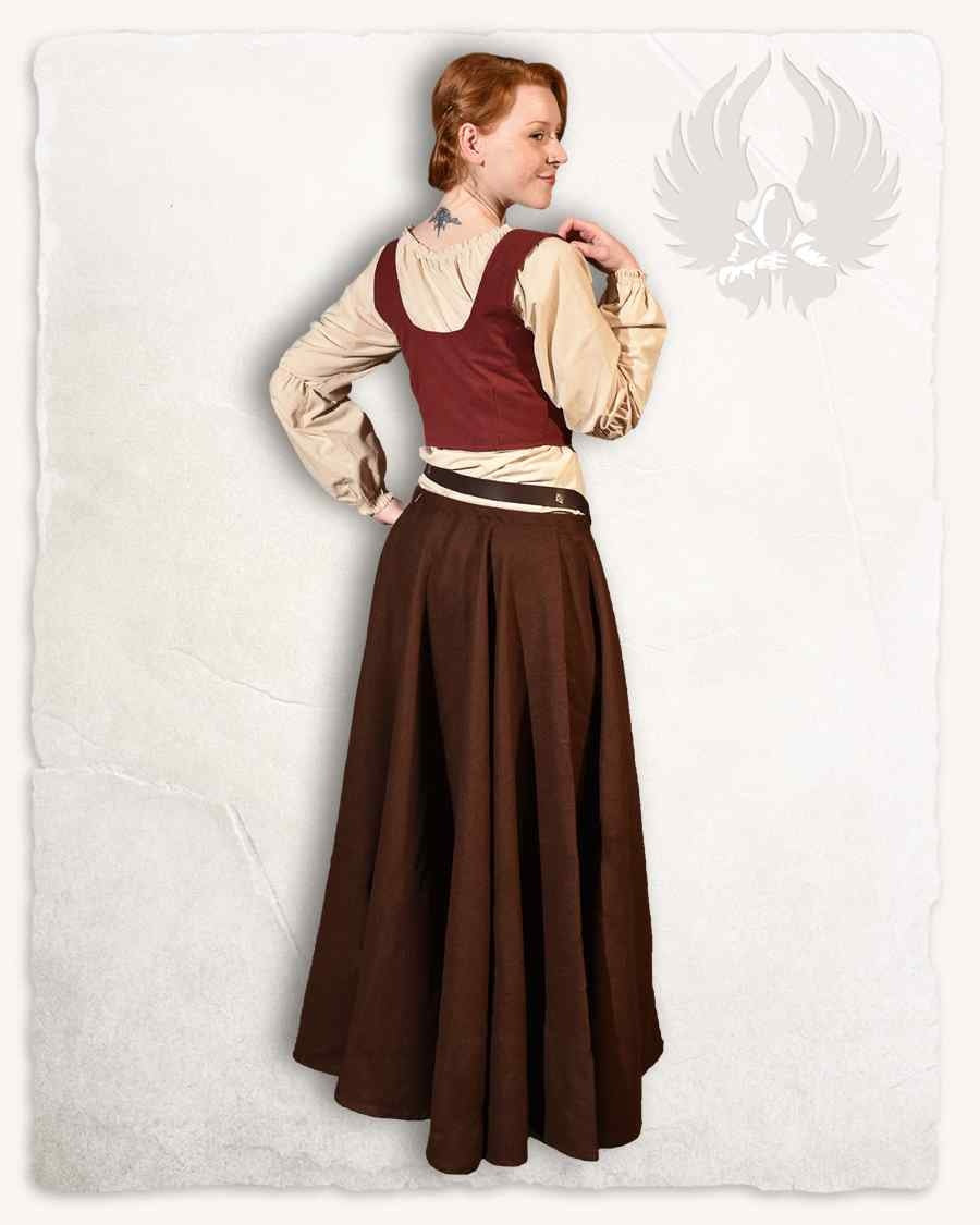 Annabelle bodice, burgundy