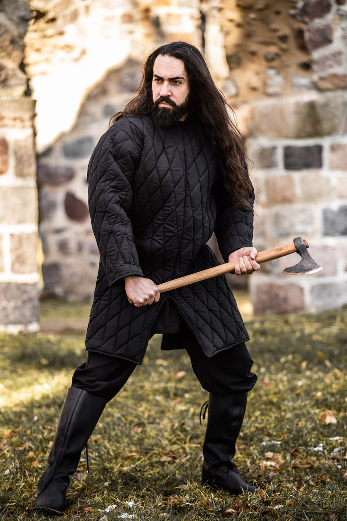 Medieval gambeson, black