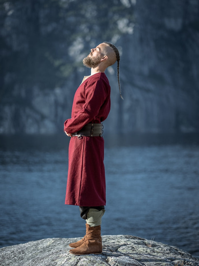 Kaftan Gustav, red, wool blend
