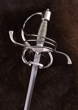 German rapier 17th century, semi-sharp