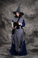 Witches hat, grey, wool felt