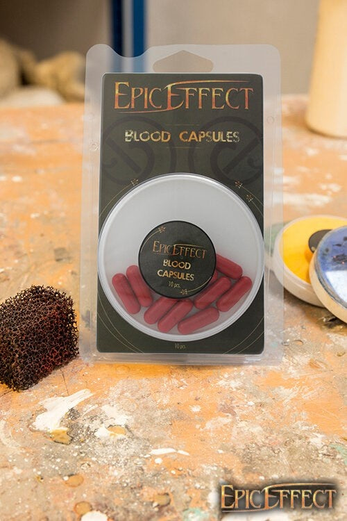 Blood Capsules 10 pieces, LARP Accessory