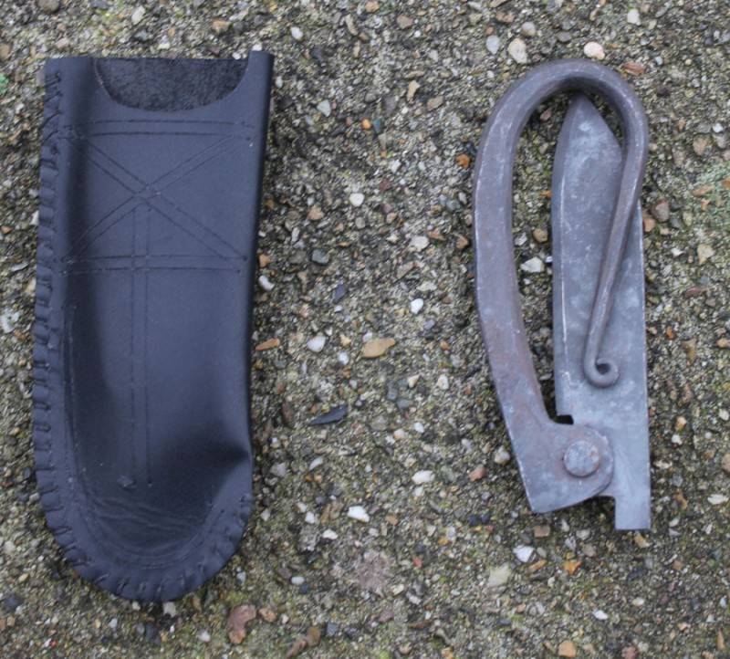 Folding knife, semi-sharp