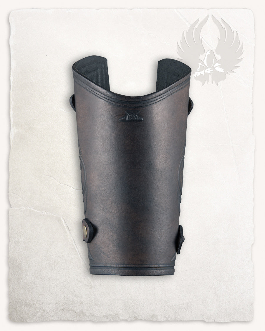 Artemis leather bracer S, forearm guard, brown
