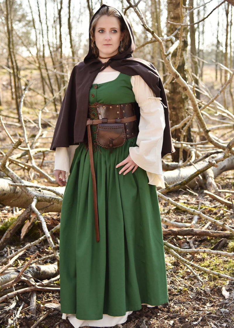 Kirtle medievale Lene, verde