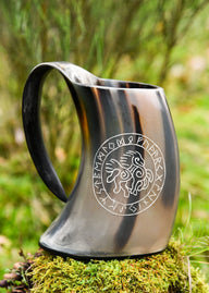 Horn drinking mug Sleipnir, 650-1000 ml