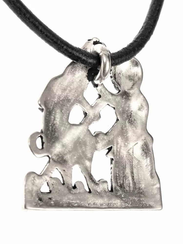 Plakietka pielgrzymia koronacja fallusa, posrebrzany brąz