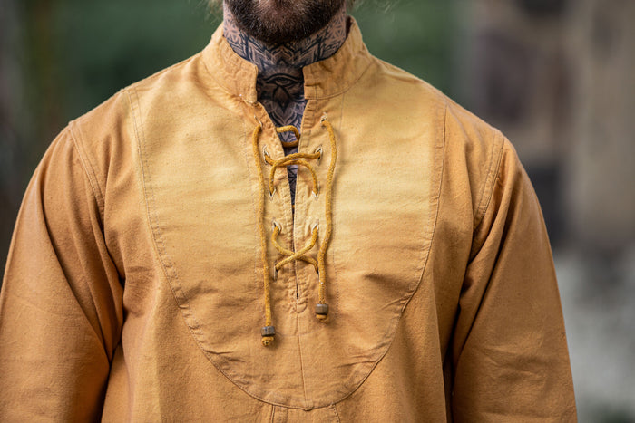 Hand-woven shirt, honey