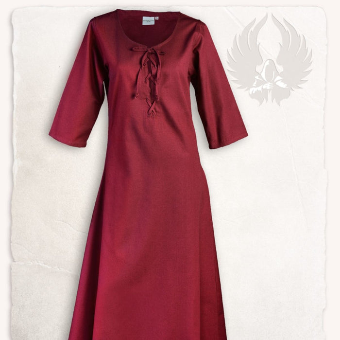 Medieval dress Irene, red