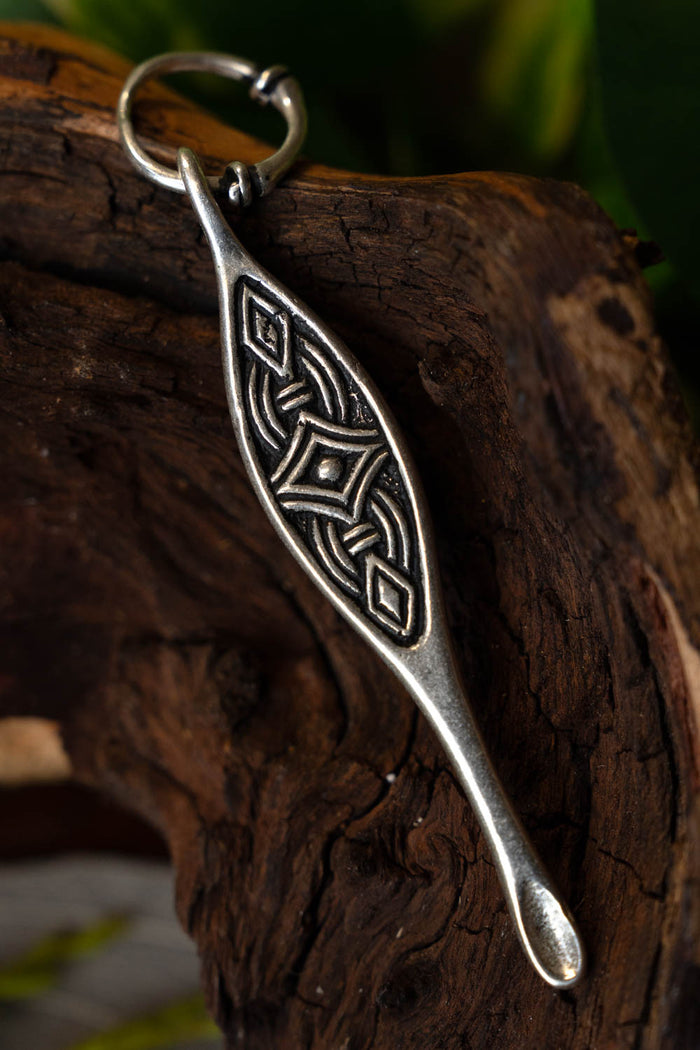 Birka ear spoon, grave 523, silvered