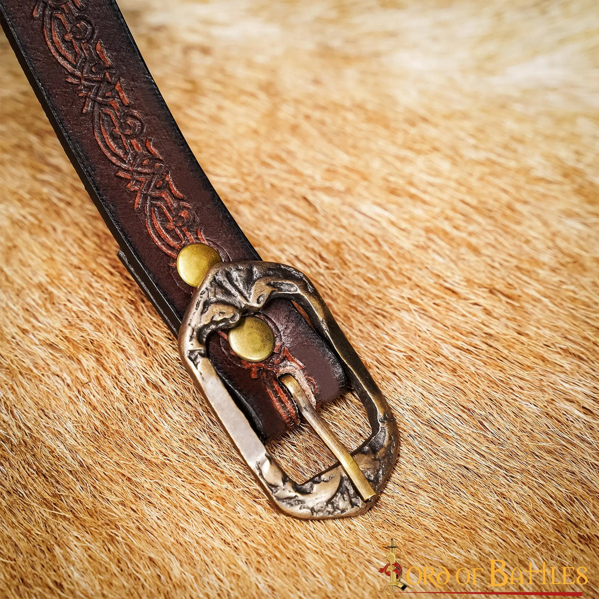 Leather belt Melian, 130 cm, brown