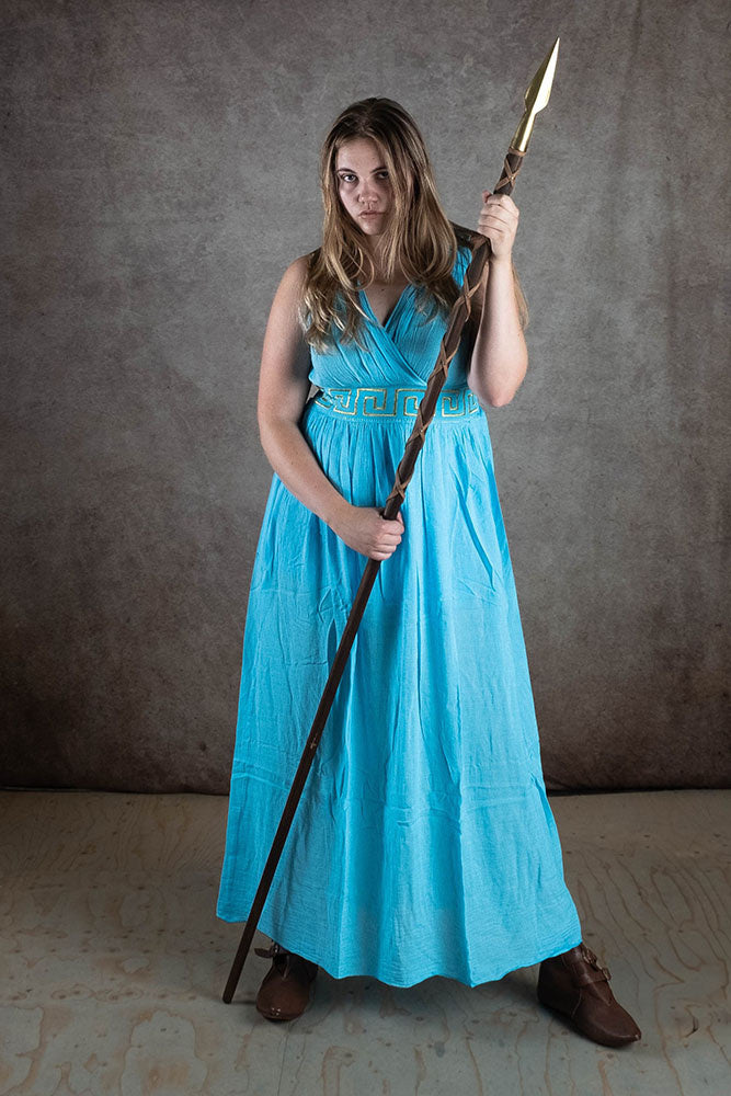 Goddess dress Penelope, turquoise