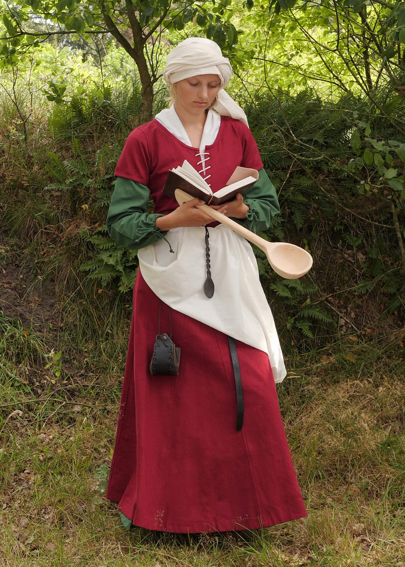 Cotehardie Odilia, bordeauxrood