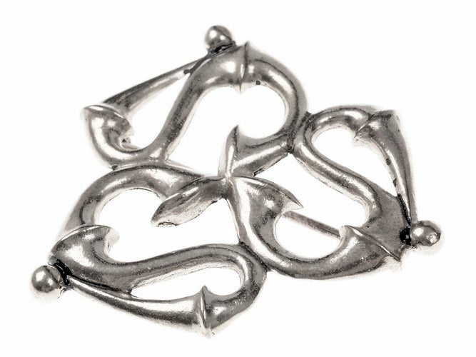 Roman-British trumpet fibula, silvered bronze