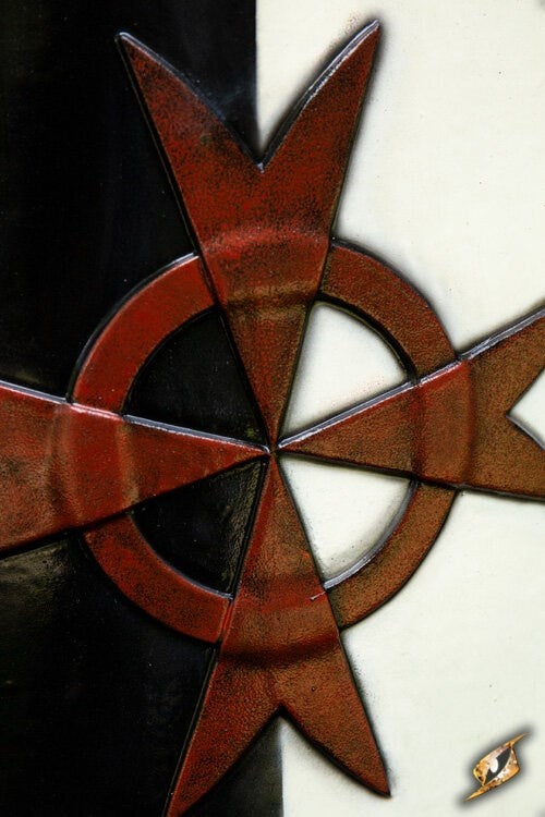 Scudo a mandorla LARP Crociata