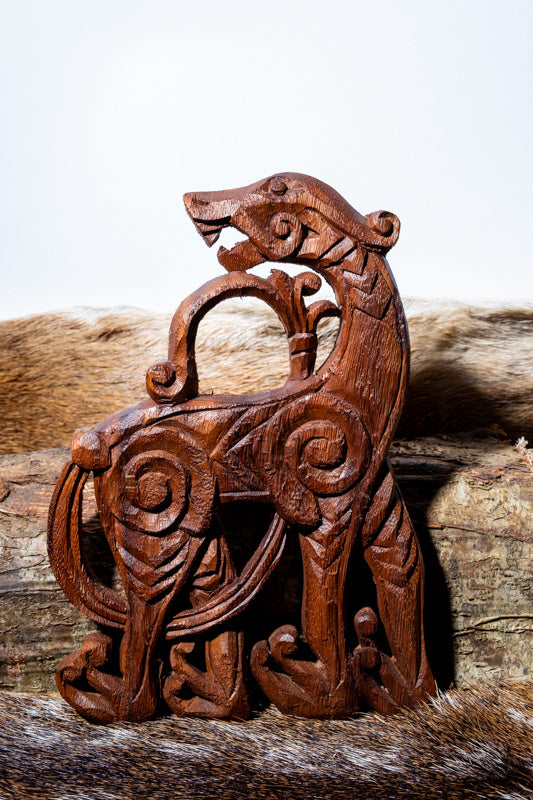 Porta-corno da bere drago vichingo