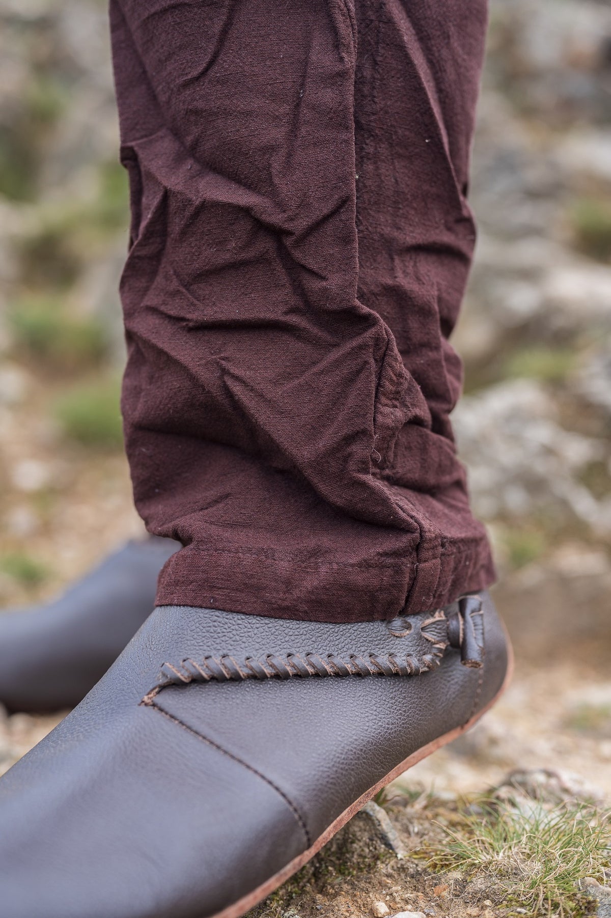 Viking trousers, linen, brown