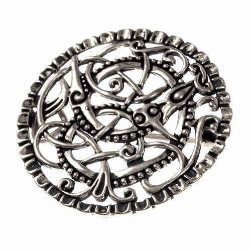 Viking brooch Pitney, silvered bronze