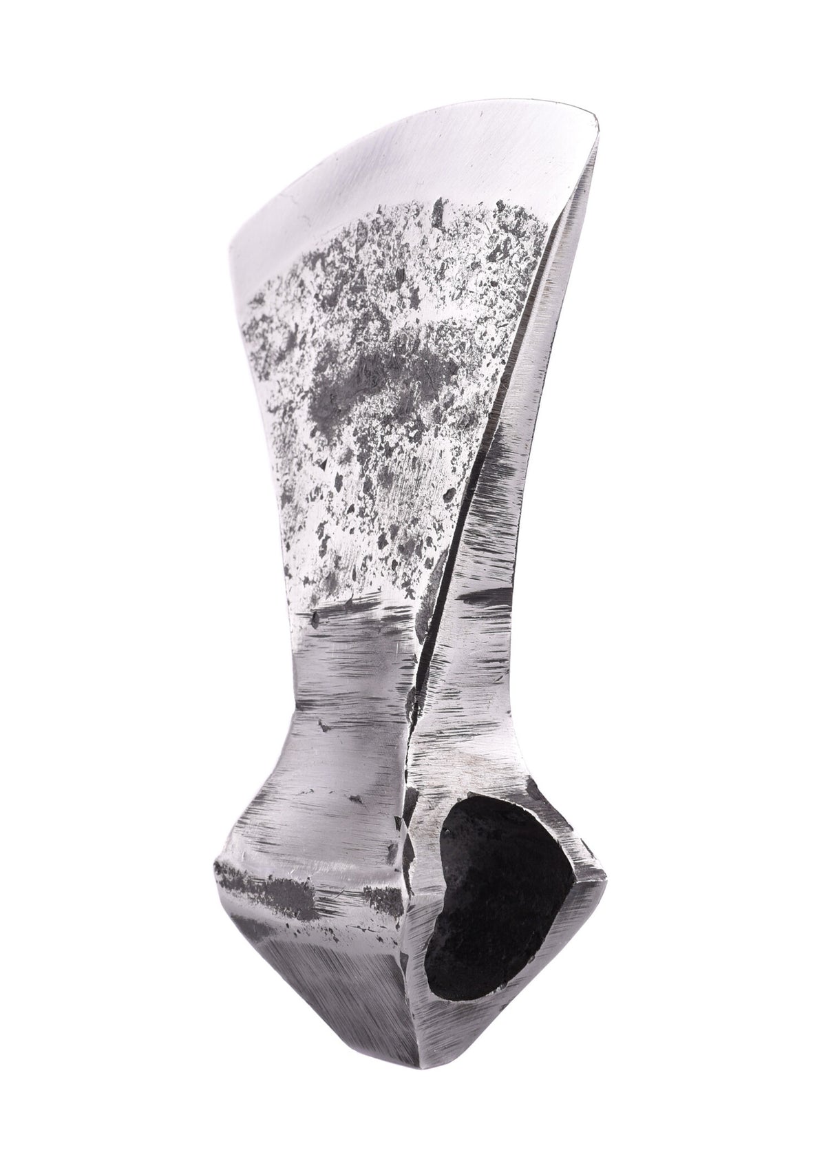 Hand-forged axe blade, old, sharp, semi-sharp