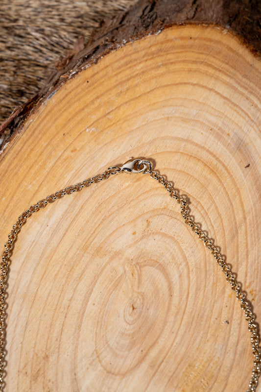 Link chain 41 cm, bronze