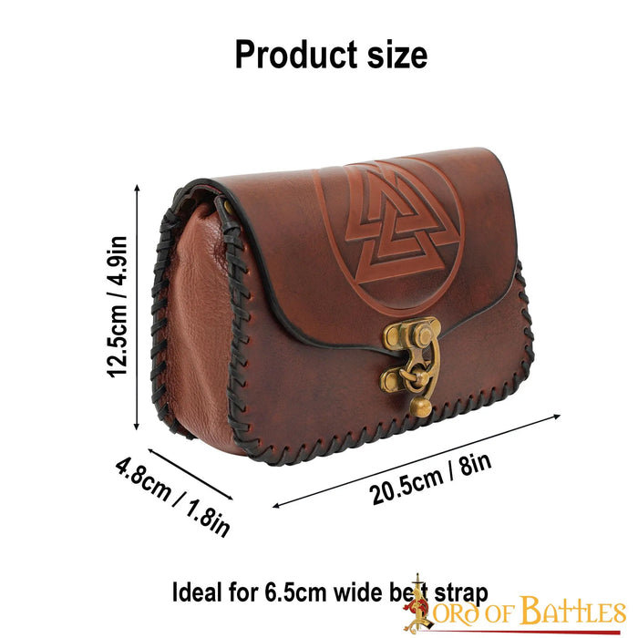 Viking bag with Valknut, green