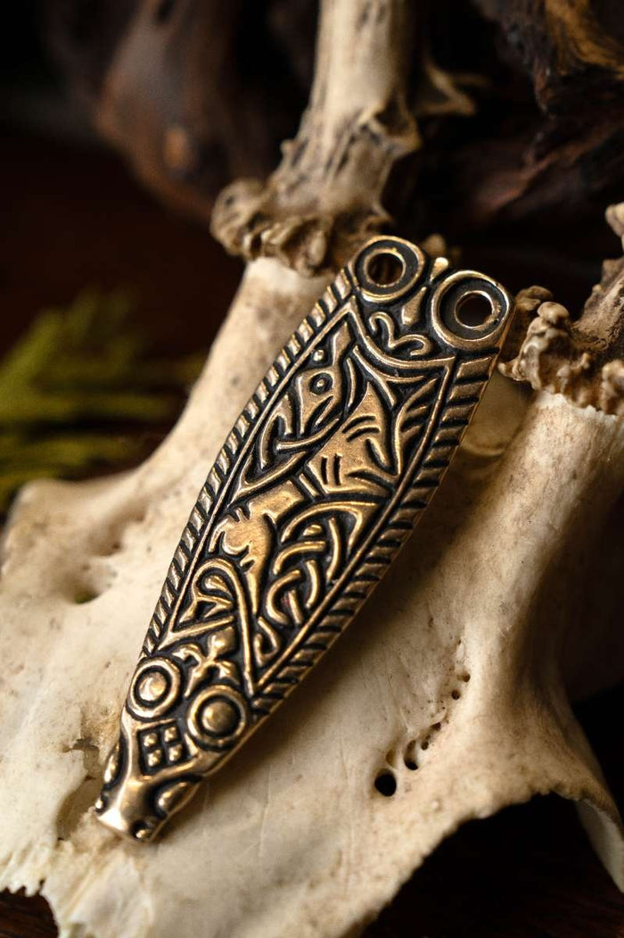 Anglo-Saxon belt end Trewhiddle