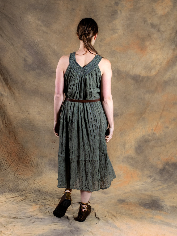 Goddess Dress Hera, nature green