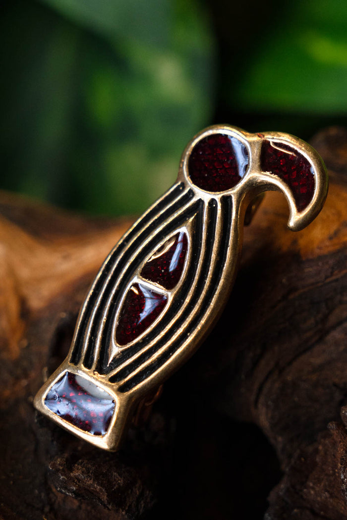 Alemannic bird fibula, bronze