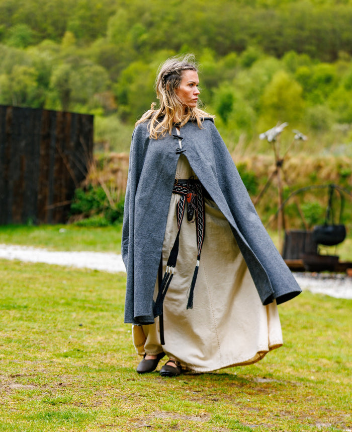 Cloak Felis, grey, wool blend