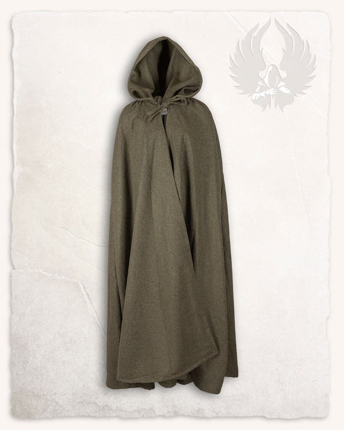Cloak Harun, wool blend, olive