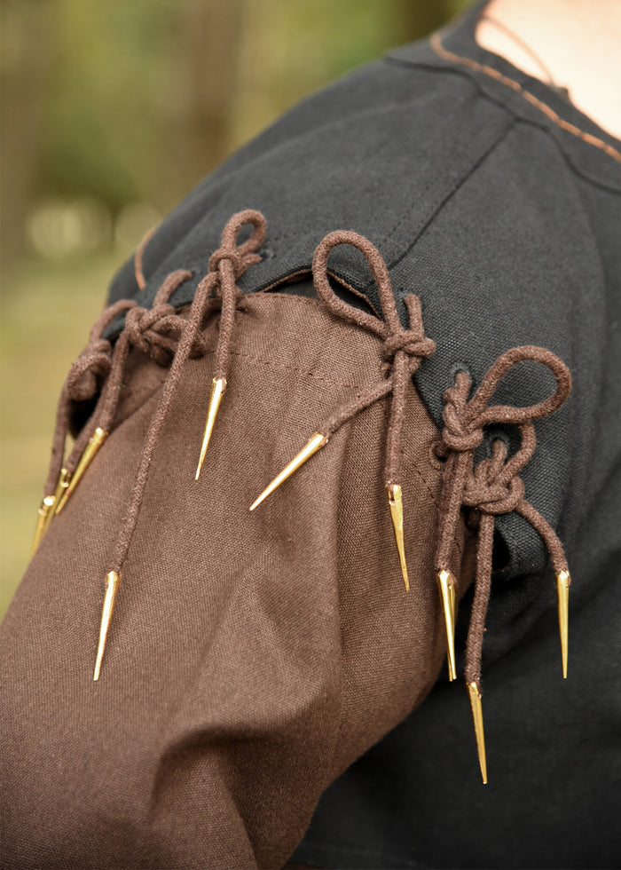 Medieval tunic Skjoldehamm, brown-black