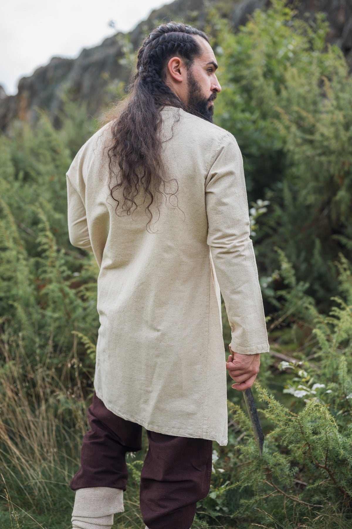 Linen Viking tunic Ragnar, natural