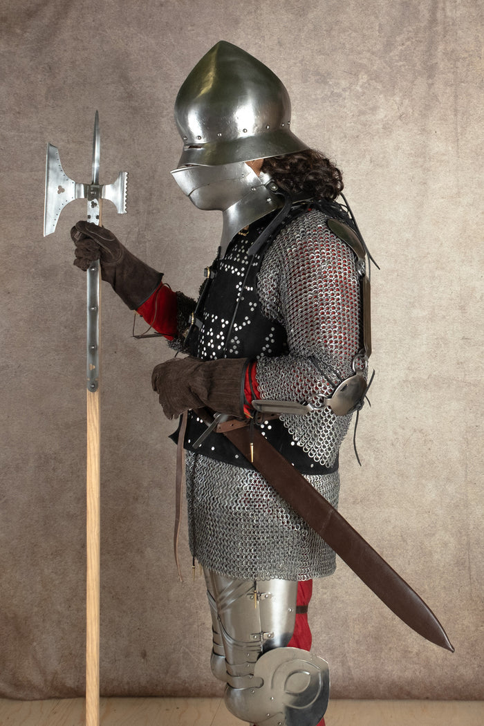15th century bevor, unpolished, 1.2 mm