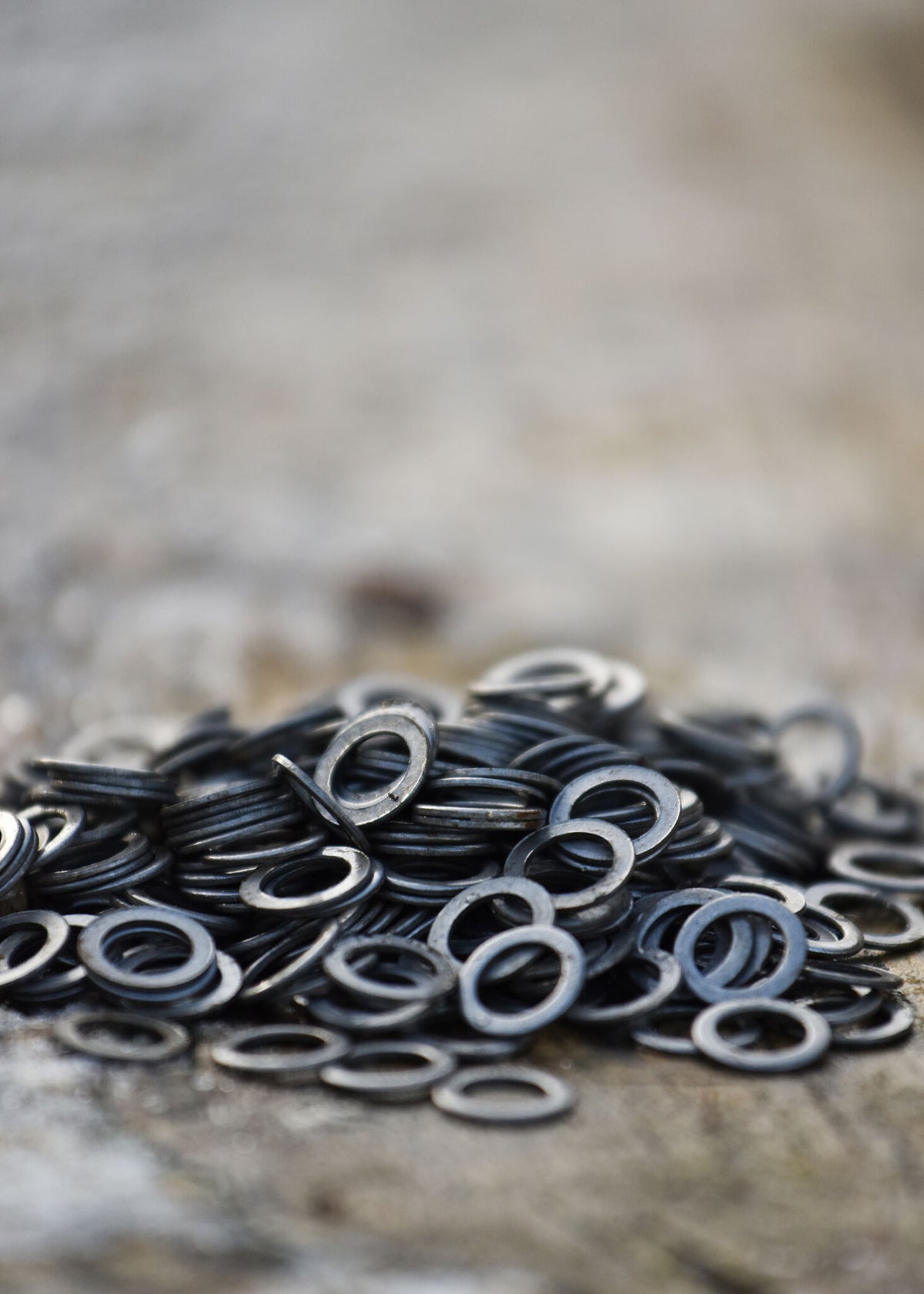 1 kg flat unriveted rings, 8 mm