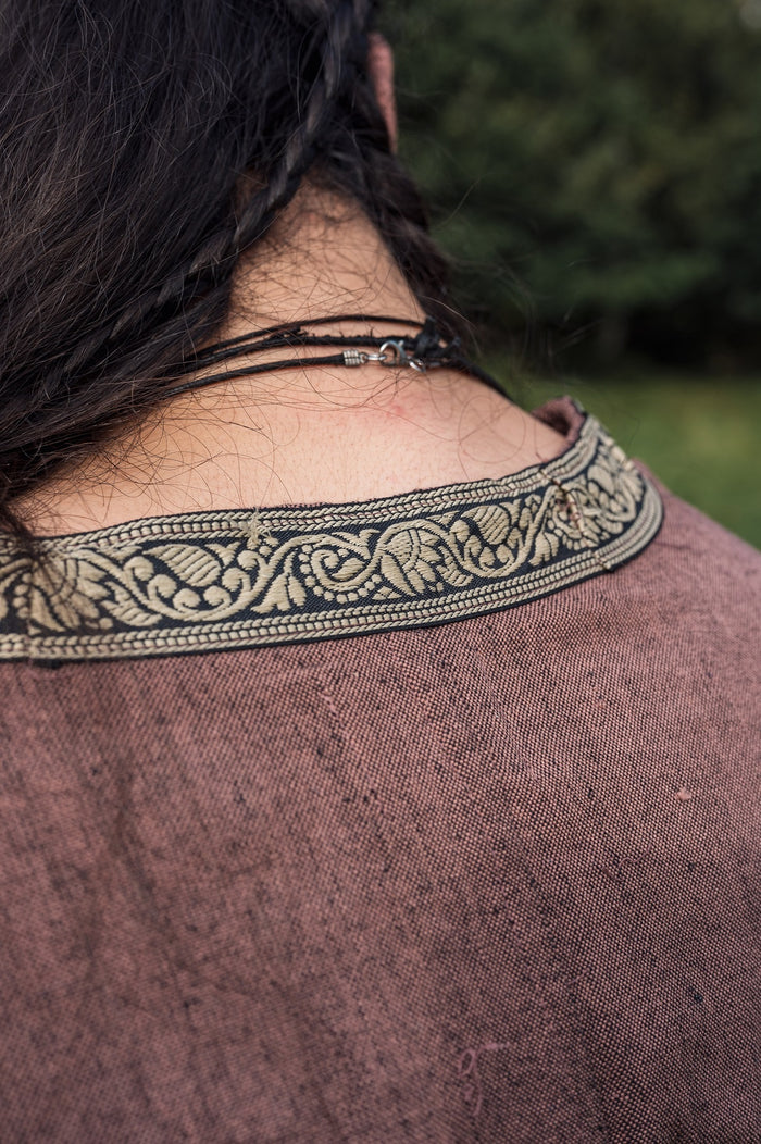 Celtic tunic, short sleeves, light brown