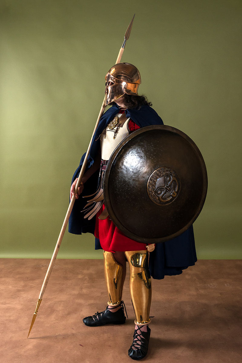 Punta de lanza y contera Griega dory, semi-afilada