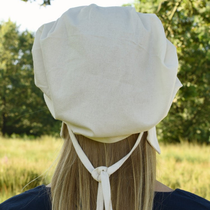 Pleated baroque cap Amsterdam, natural