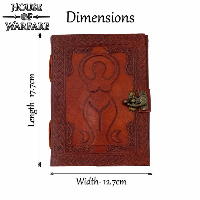 Leather journal mother goddess Venus
