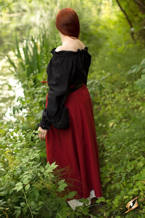 Pirate blouse Reid, black
