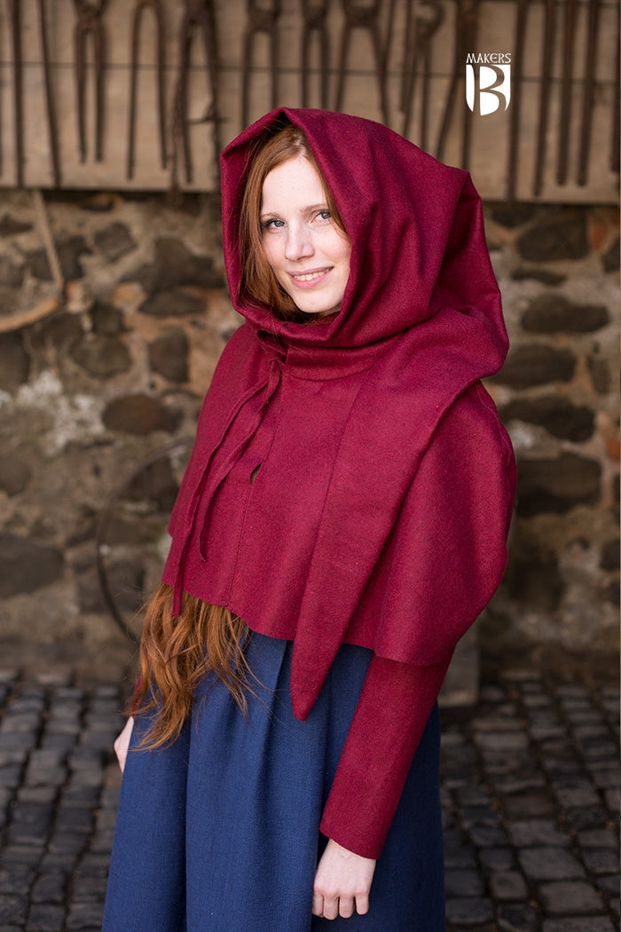 Chaperon Curt red, wool mix