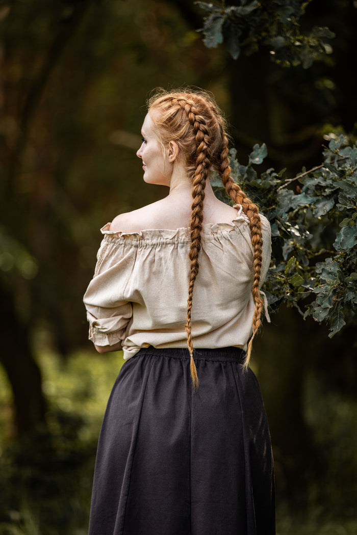 Baroque blouse Rosamund, natural