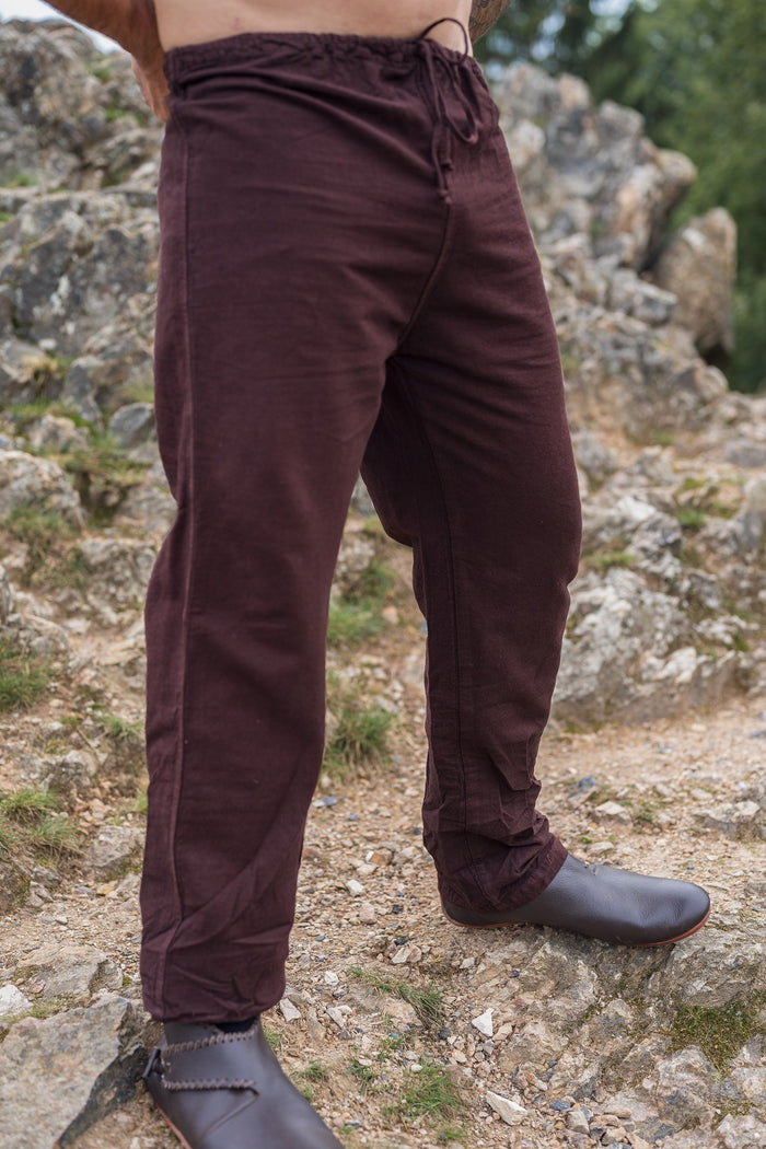 Viking trousers, linen, brown