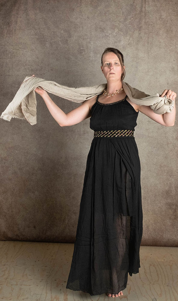 Goddess dress Thetis, black