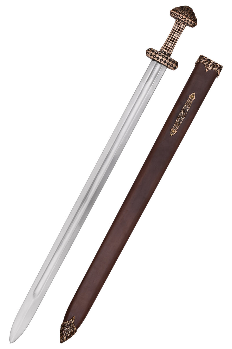 Spada vichinga tipo Petersen D, semi-affilata