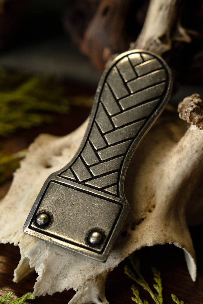 Belt Fitting Big Migration, Silvered Bronze