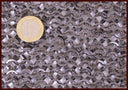 Chain mail piece, flat rings - round rivets, 20 x 20 cm
