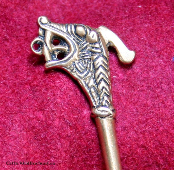 Haithabu clothing pin, brass